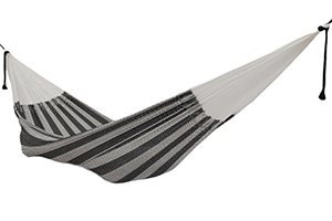 Cielo Hammocks Crochet Hammock XL Black & White