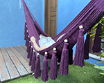 Cielo Hammocks Tulum Merlot XL, cotton made