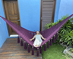 Cielo Hammocks Tulum Merlot XL, cotton made