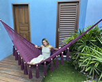 Cielo Hammocks Tulum Merlot XL, cotton made