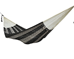 Cielo Hammocks Ideal Black & Ecru Large, cotton made