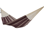 Cielo Hammocks Ideal Burgundy & Ecru Large, cotton made